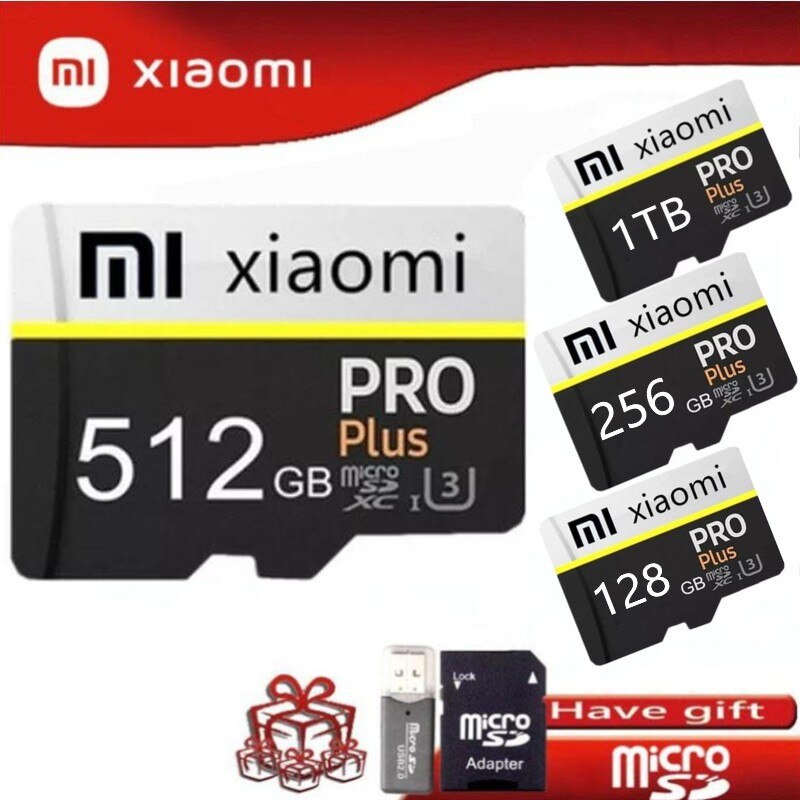 💖miễn phí + cod + hàng có sẵn💖xiaomi thẻ nhớ micro sd thẻ sd 128gb 256gb thẻ flash sd/tf thẻ nhớ class 10 512gb 1tb tốc độ cao cho điện thoại