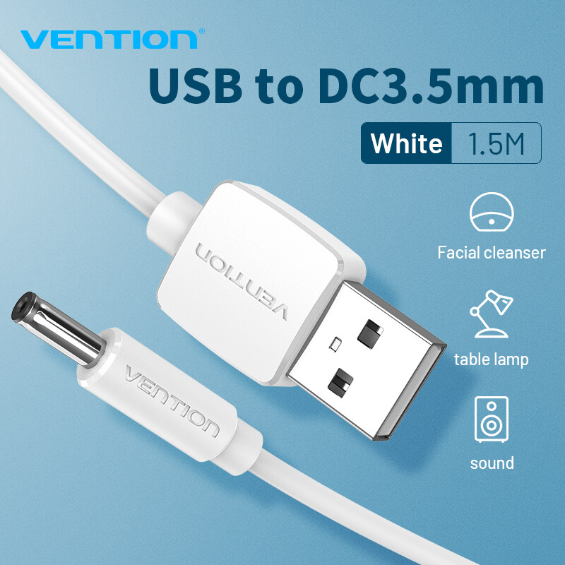 Vention USB to DC 3.5mm USB A Male to 3.5 Jack Connector 5V Power Supply Charger Adapter Power Cable