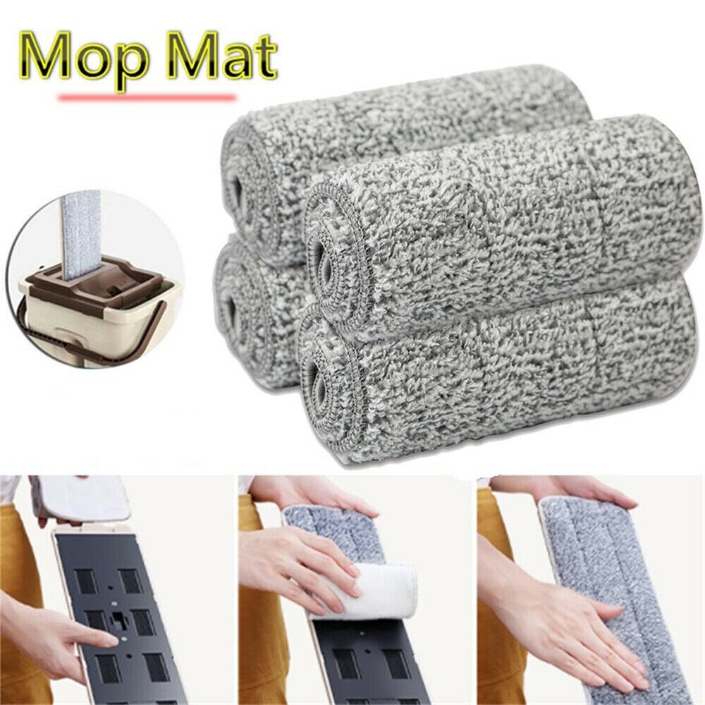 12 miếng vải lau vi sợi lau sàn nhà bếp cho cây lau nhà vắt phẳng 12x33cm miếng lau thay thế dụng cụ gia dụng