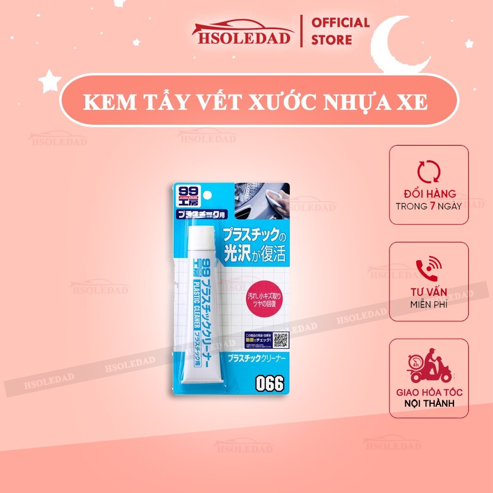 Kem lấp vết xước nhựa ô tô plastic cleaner - soft99