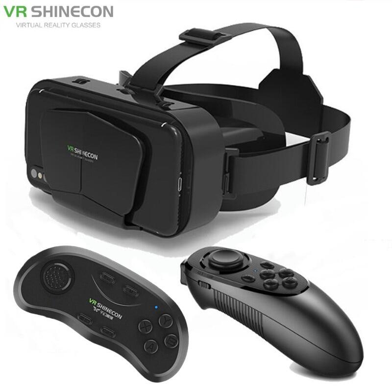 Zealot Kính VR Màn Hình Khổng Lồ G10 IMAX Hộp Thực Tế Ảo VR Shinecon G10 Mũ Bảo Hiểm Google Bìa Cứng Cho Điện Thoại Thông Minh 4.7-7 ", Cần Điều Khiển Phù Hợp