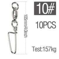 Fishing Accessories 10PCS Fishing Ring Strength 26Lb-500Lb Silver High Strength Ball Bearing Swivels Jig Solid Welded Rings Saltwater Stainless Steel Accessories Ring Snaps Swivels Bearing Connector