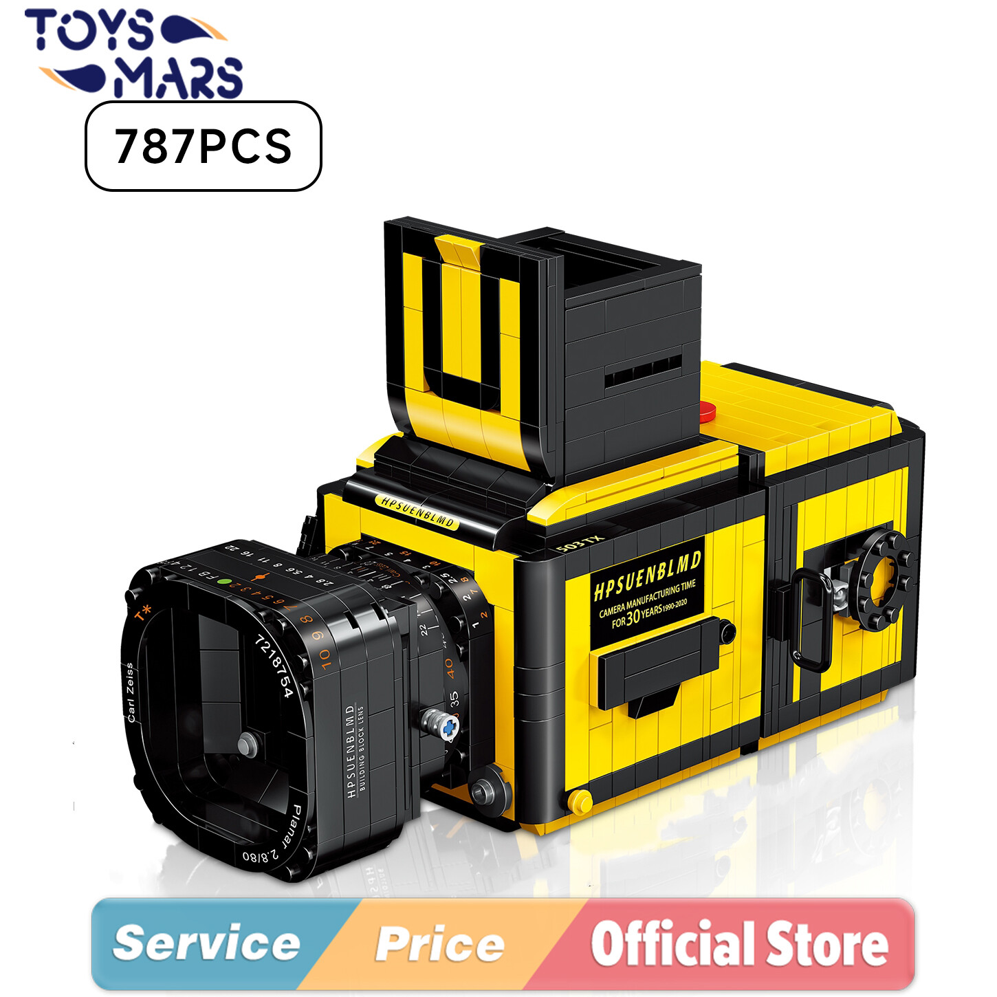 Toysmars đồ chơi xếp hình 787pcs Mini sáng tạo máy ảnh 503tx mô hình 3D Đồ chơi hình khối cho trẻ em Người lớn