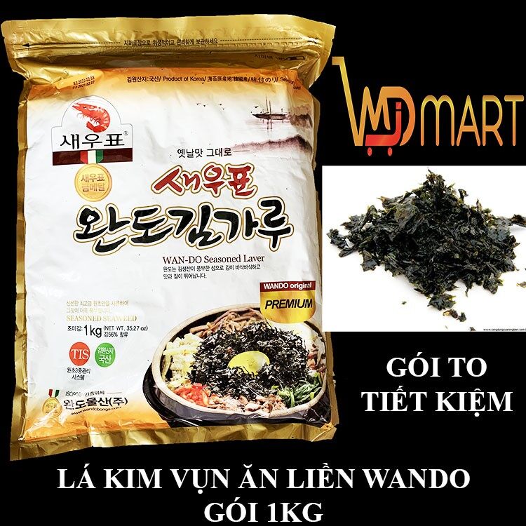 Rong biển vụn ăn liền hàn quốc wando gói to 1kg