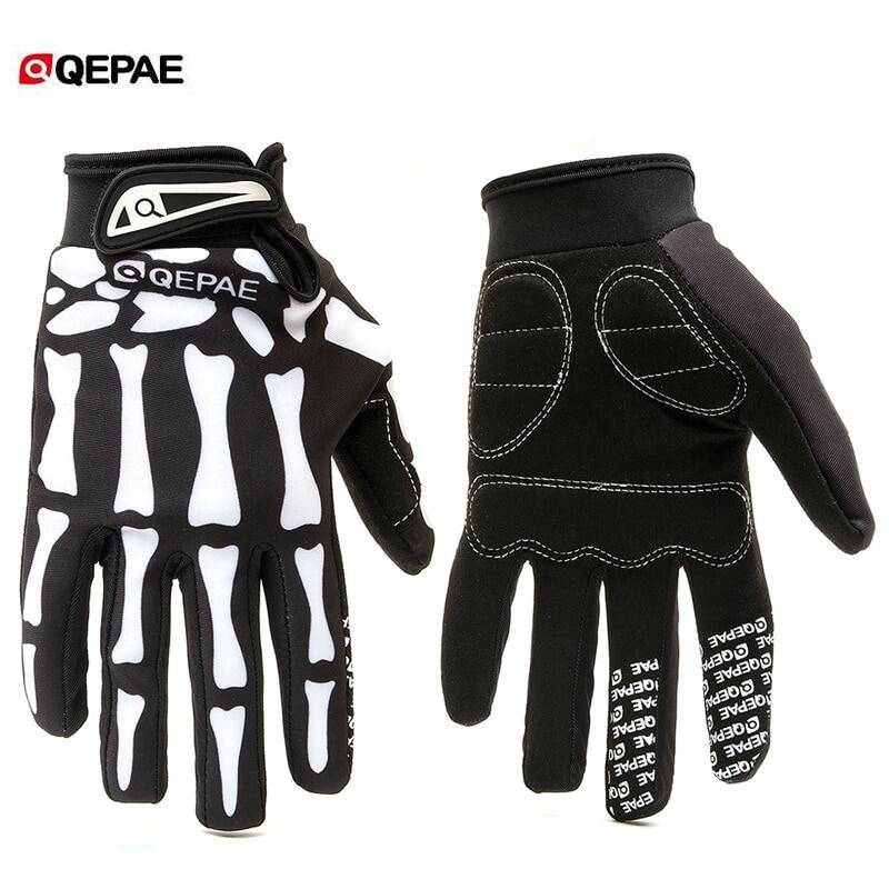 skeleton riding gloves