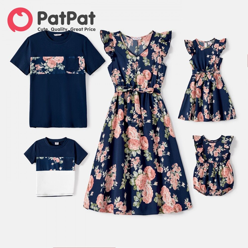 PatPat Family Matching Cotton Short