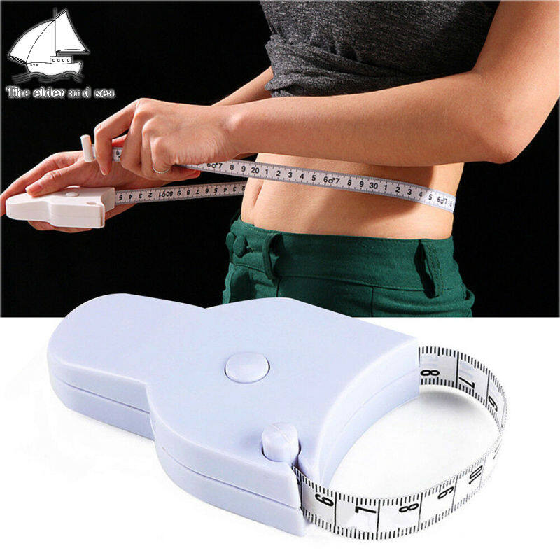 Elder sea thước dây mềm 1.5m có tay cầm thước đo eo thu gọn thước đo hình chữ y thước dây đo đa năng cm và inch