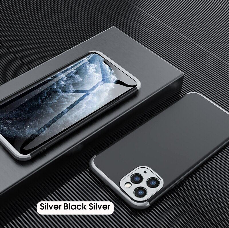 Ốp Bảo Vệ Toàn Diện ZVTAIN 360 Ốp Cho iPhone 12Pro Max 12 Mini 11 Pro Max iPhone SE 2020 5 6 7 8 Plus Ốp Lưng Mờ Có Lỗ Logo Ốp Lưng Cứng Cho iPhone Xs Max XR