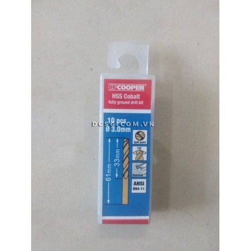 Mũi khoan thép inox 3.0mm cfcooper hcm030 | japan tools
