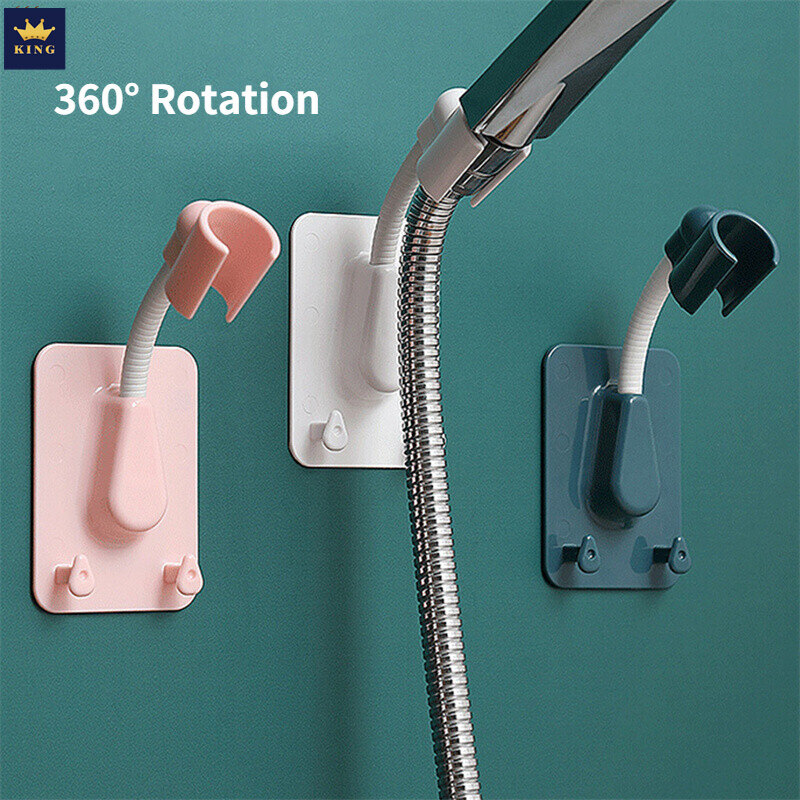 Giá treo vòi hoa sen có móc giá đỡ vòi hoa sen xoay được 360 ° không cần đục lỗ phụ kiện phòng tắm giá đỡ đầu vòi hoa sen