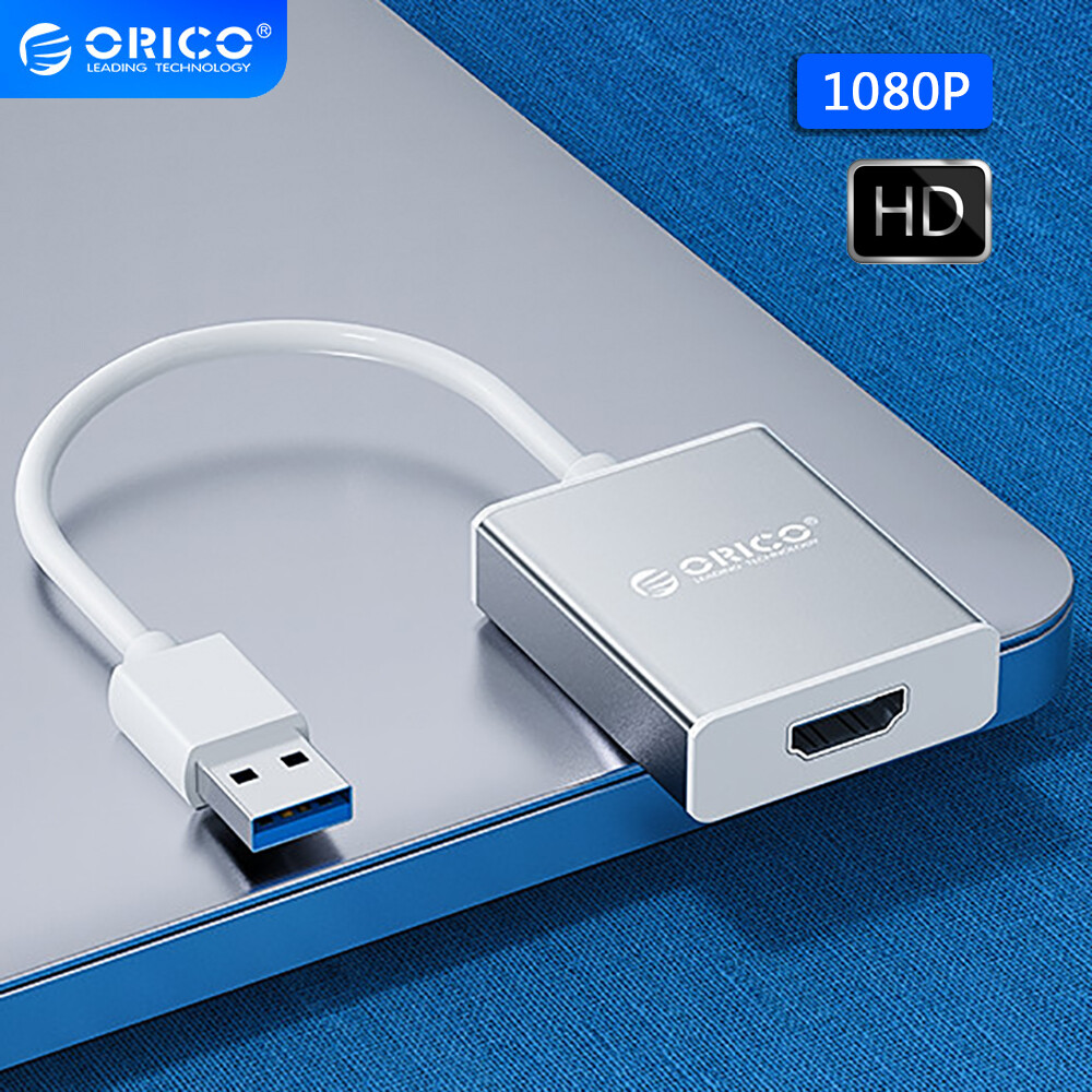 Bộ Chuyển Đổi ORICO USB 3.0 Sang HDMI, Máy Chiếu Truyền Hình Trò Chơi Cáp HD VGA 1080P Bộ Chuyển Đổi Âm Thanh Video HUB USB Cho Máy Tính Xách Tay MacBook (UTV/UTH)