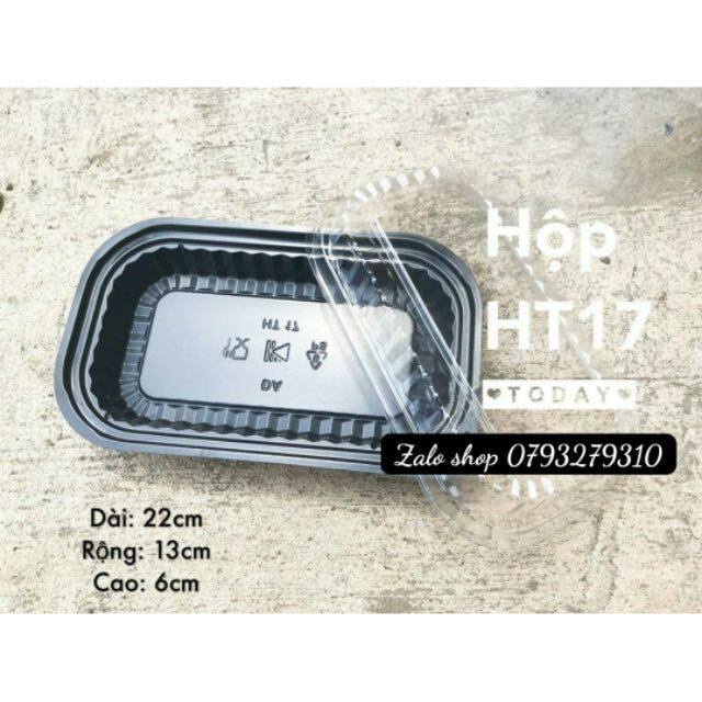 Combo 100 hộp nhựa kèm nắp pet trong suốt