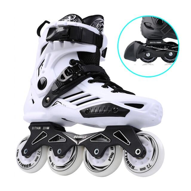 JKเดิมโรเซียS6สเก็ตอินไลน์Professional Slalomสเก็ตล้อฟรีผู้ใหญ่รองเท้าโรลเลอร์สเก็ตGood SEBA Patines P1