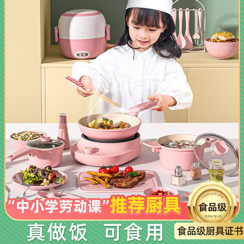 Nhà Bếp Mini Có Thể Nấu Ăn Bộ Đồ Chơi Nấu Ăn Thực Sự Cho Trẻ Em Và Bé Gái
