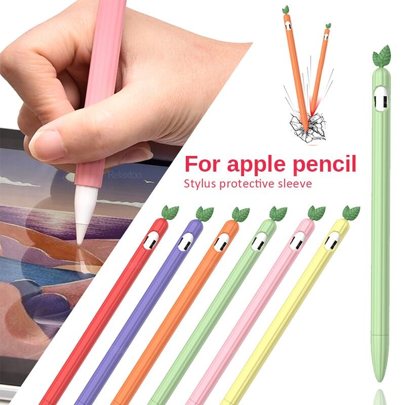 Ốp Silicon Mềm Cho Apple Pencil 1 2 Tương Thích Cho IPad Máy Tính Bảng Bút Cảm Ứng Bút Cảm Ứng Hình Trái Cây Rau Củ Bảo Vệ