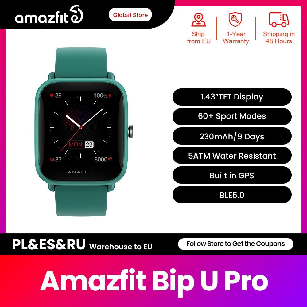 Ban Đầu Toàn Cầu Amazfit Bip U Pro Smartwatch 1.43 Inch 50 Đồng Hồ S Màn