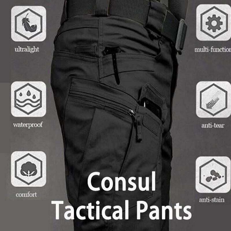 COCO KOREAN FASHION STYLE MENS Cargo Pants Jogger 6 Pocket For