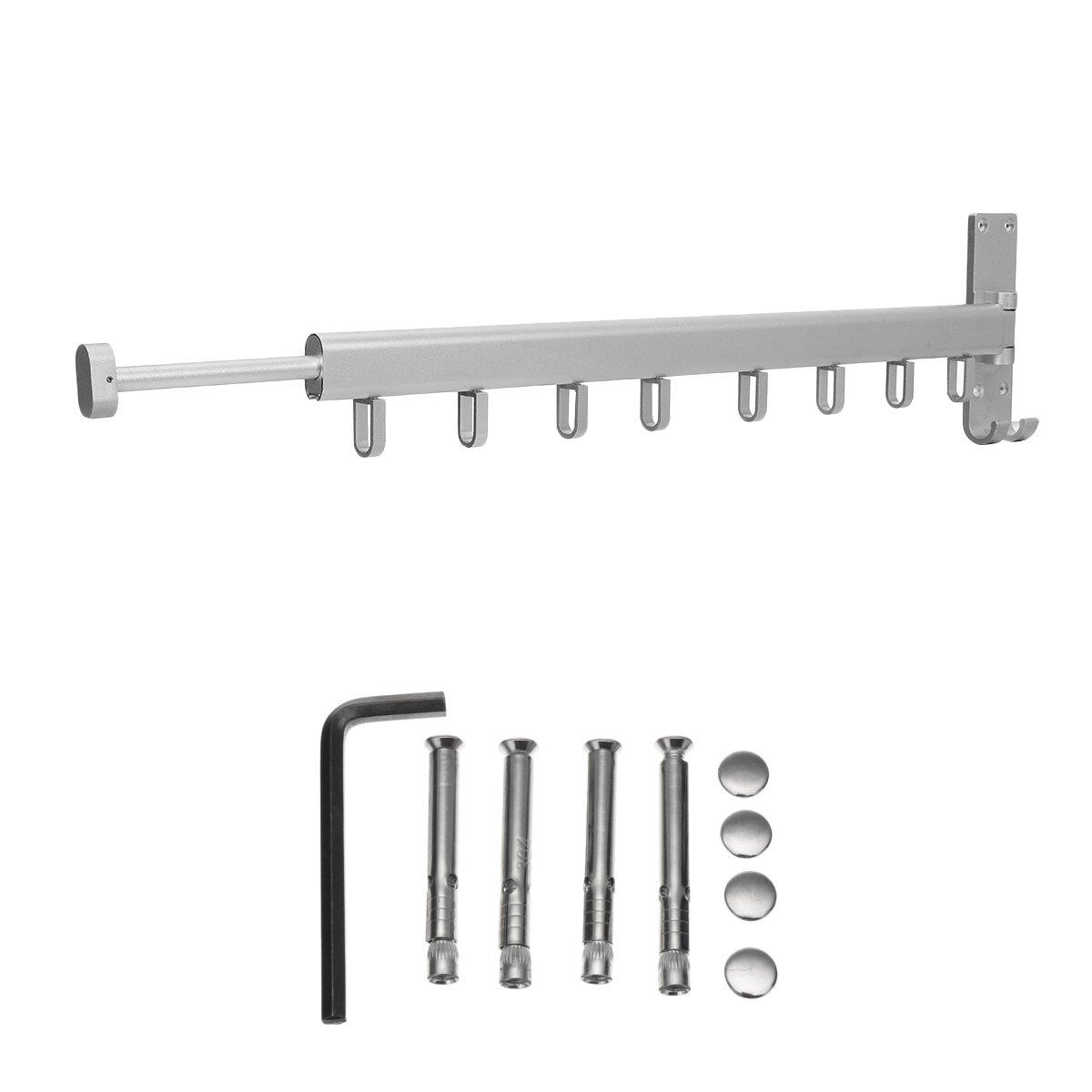 360 Degree Adjustable Folding Clothes Hanger Wall Mounted Telescopic