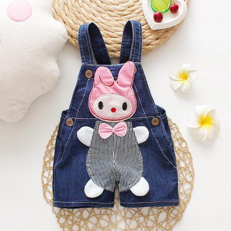 Quần Áo Denim Thời Trang Bé Gái DIIMUU, Quần Yếm Thường Ngày In Họa Tiết, Mùa Hè