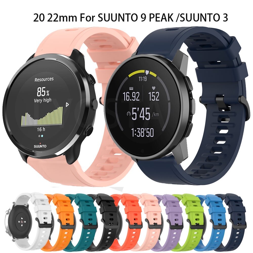 Silicone Strap For SUUNTO 5 PEAK 9 PEAK SUUNTO 3 Fitness Sport