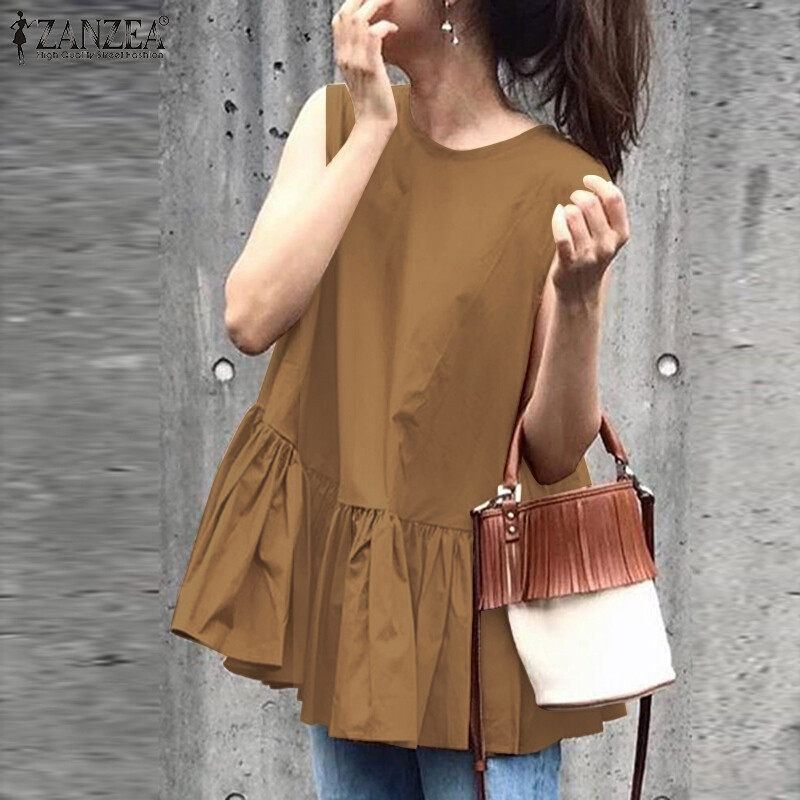 Áo cánh nữ mùa hè zanzeat áo sơ mi áo hai dây áo ba lỗ không tay