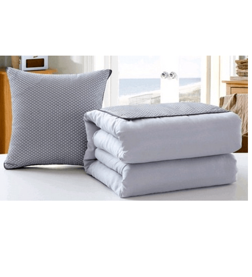 Global House COZY หมอนผ้าห่ม 50X50 ซม. CXNE025 สีเทา รับประกันของเเท้ ราคา 599 บาท*ส่งฟรี