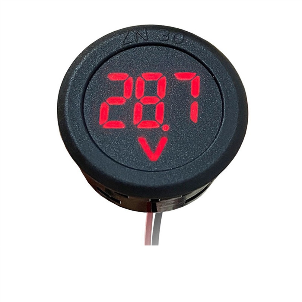 Unnicoco vôn kế màn hình kỹ thuật số led đồng hồ đo vôn kế điện áp đạp xe ô tô dc5-100