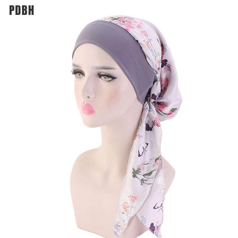[PDBH Cửa Hàng Thời Trang] Khăn Trùm Đầu Ung Thư Cho Nữ Mũ Trị Rụng Tóc Khăn Xếp Buộc Sẵn Khăn Rằn Mới
