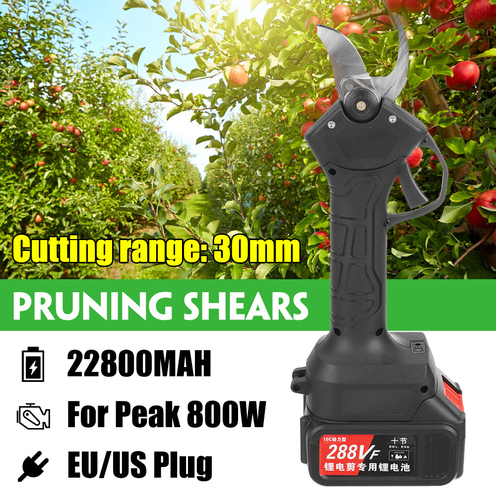 Generic 30mm 288V 800W Cordless Electric Branch Shear Electric Pruning