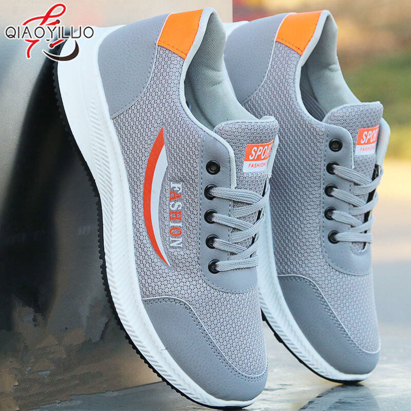 QiaoYiLuo retro sneakers and running shoes for men which shoes have Padded Cross Straps and tough tread
