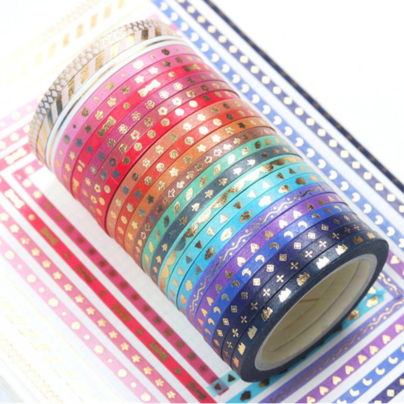Washi Adhesive Tape School Supplies Sparkling Washi Tape Stickers for Diy