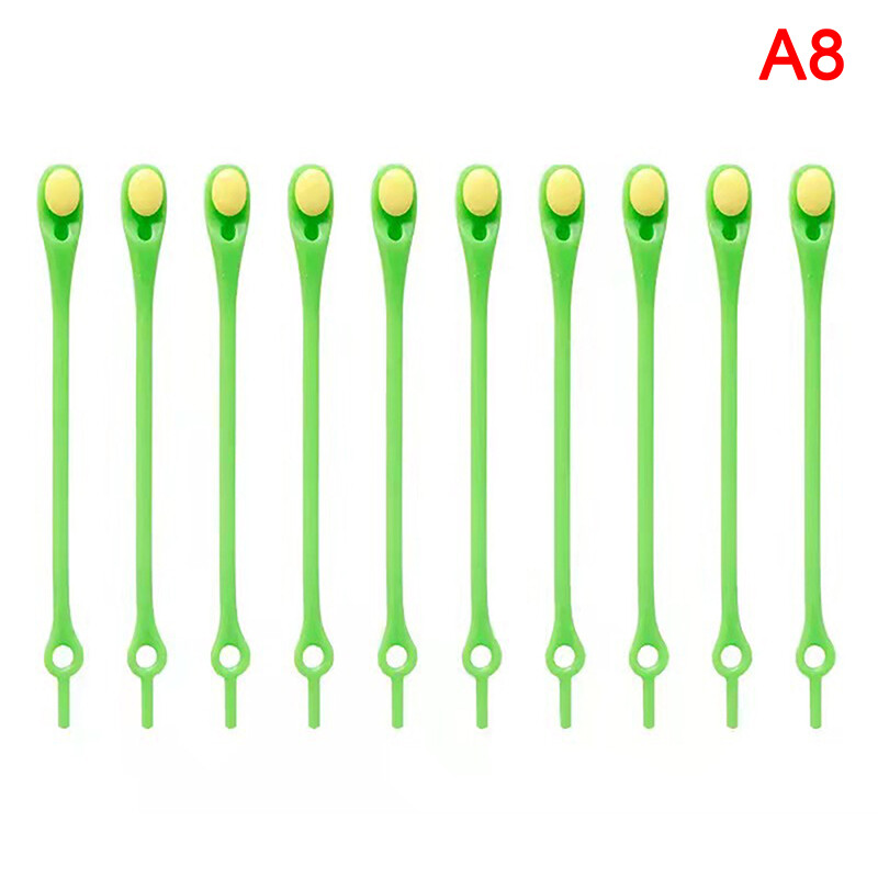 12 Chiếc Dây Giày Silicon Dây Giày Co Giãn Hình Tròn Dây Giày Không Buộc