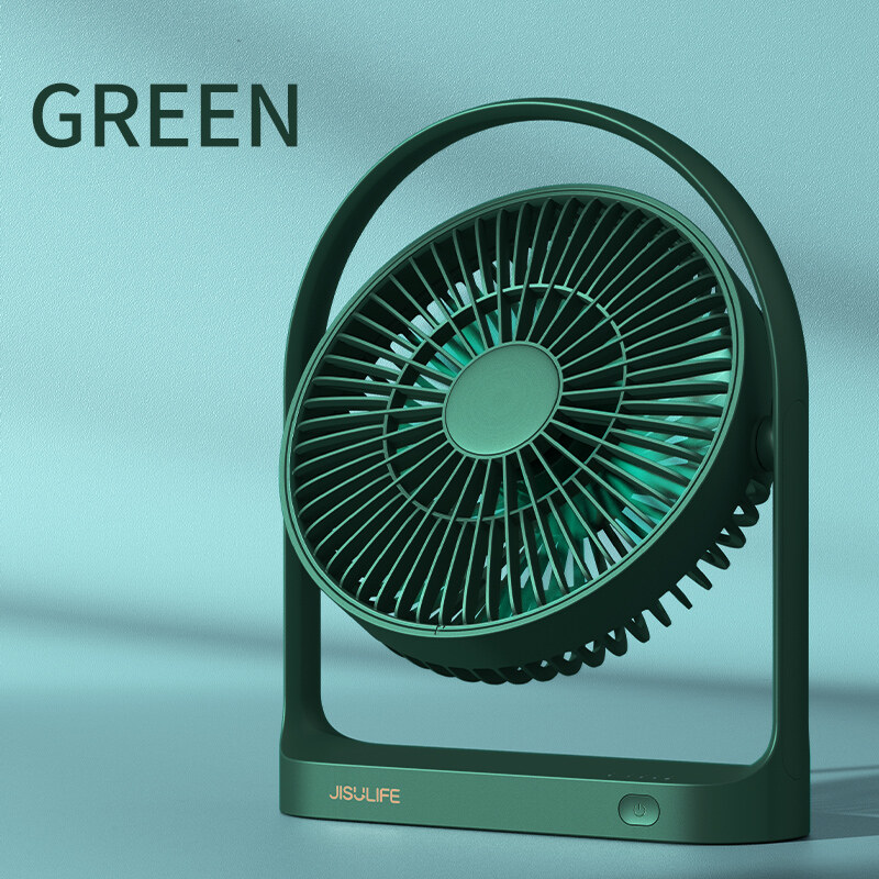 JISULIFE Upgraded desktop fan Rechargeable desk fan wireless fan 4000mAH  table fan with 4 gear wind speed, 270 degree rotatable fan portable fan  compact and exquisite fan produce natural wind | Lazada Singapore