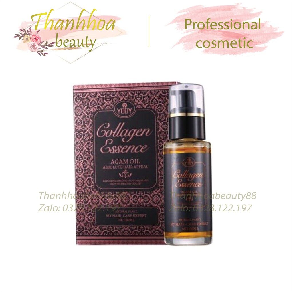 Tinh dầu dưỡng tóc suôn mượt và phục hồi tóc yody collagen essence 60ml