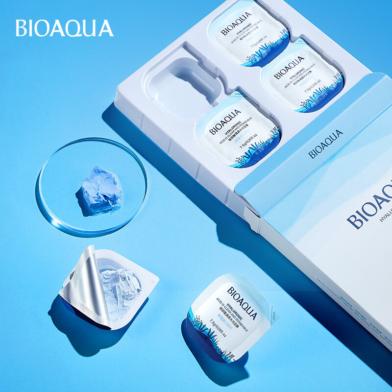 Mặt nạ bùn axit hyaluronic thu nhỏ lỗ chân lông kiểm soát dầu dưỡng da BIOAQUA  - INTL