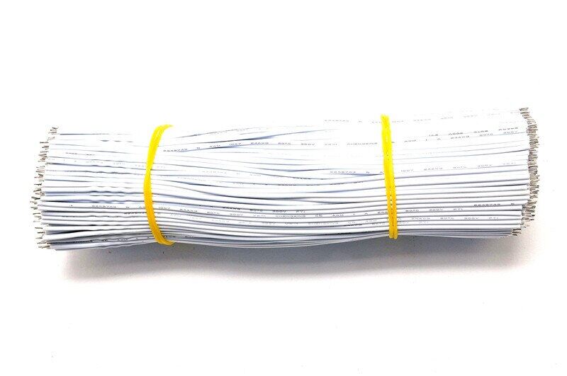【】 Shopex mall 20 Chiếc Dây Mạ Thiếc Nối Dài Vàng Trắng 24AWG 200Mm 20Cm Màu Xanh Dương Đen Dây Hàn Dây Điện Tử 1.3Mm Tự Làm