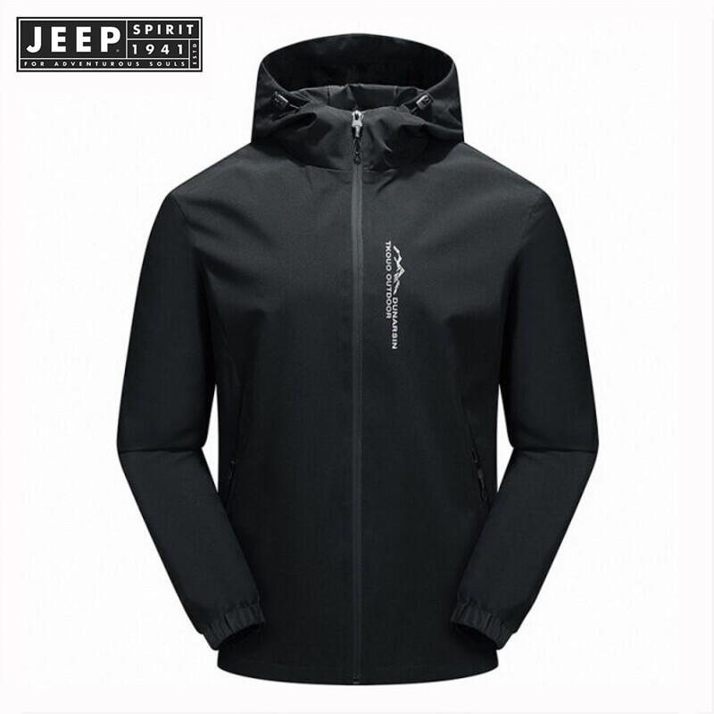 Jeep spirit áo mưa estd 1941 áo gió chống nước thể thao ngoài trời mùa thu đi bộ đường dài cho nam áo khoác dụng cụ có mũ đi bộ đường dài