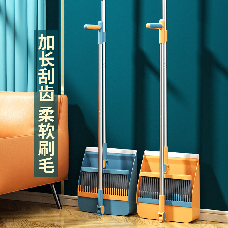 Hộ gia đình quét dọn chổi đặt tóc mềm quay chổi không dính tóc gấp lớn bằng nhựa quét dọn chổi kết hợp thay thế61rhrh4