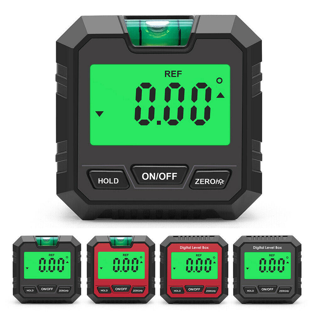 Máy đo dụng cụ đo góc thước đo kỹ thuật số từ 360 ° 360 ° Đồng hồ đo mức độ đo độ nghiêng