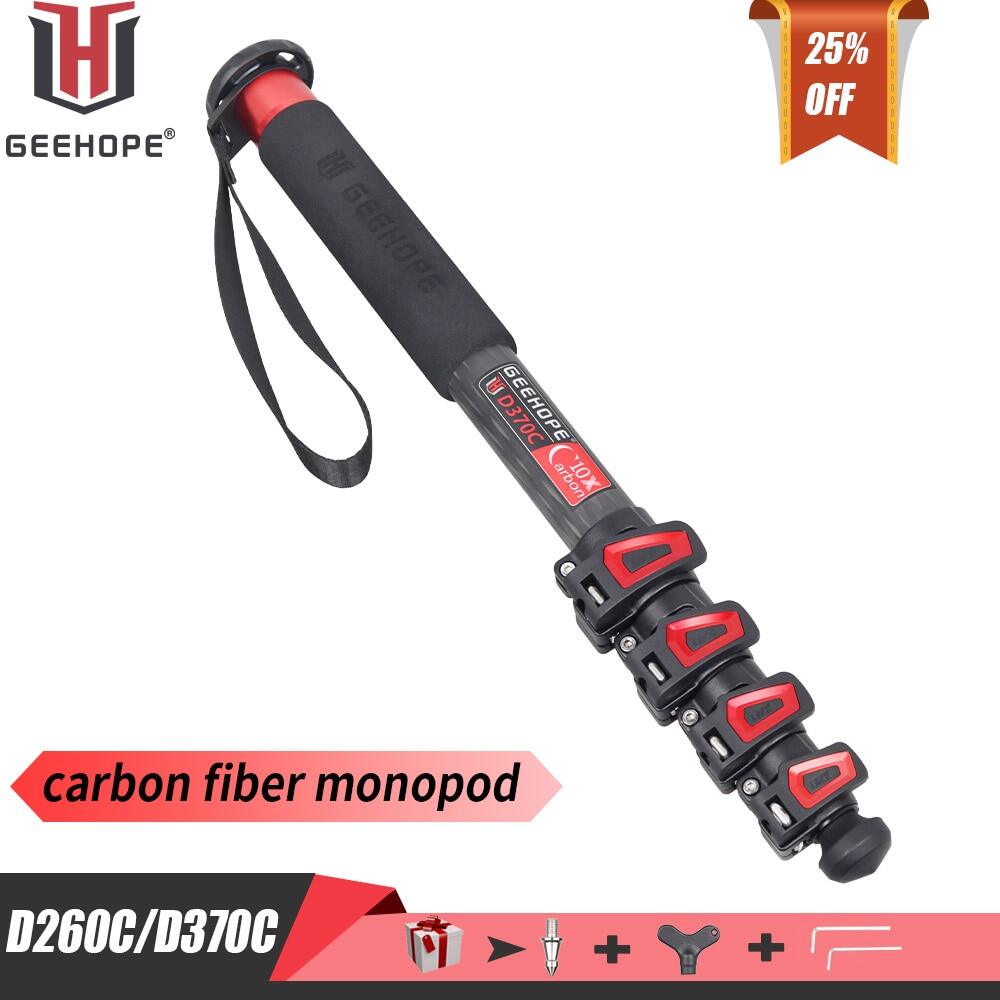 Geehope d260c 370C sợi Carbon chuyên dụng du lịch nhỏ gọn Monopod