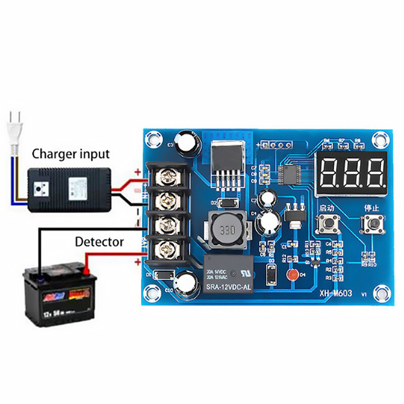 Xh-m603 bảng bảo vệ pin mô-đun điều khiển sạc công tắc điều khiển bộ sạc lithium lưu trữ 12-24v