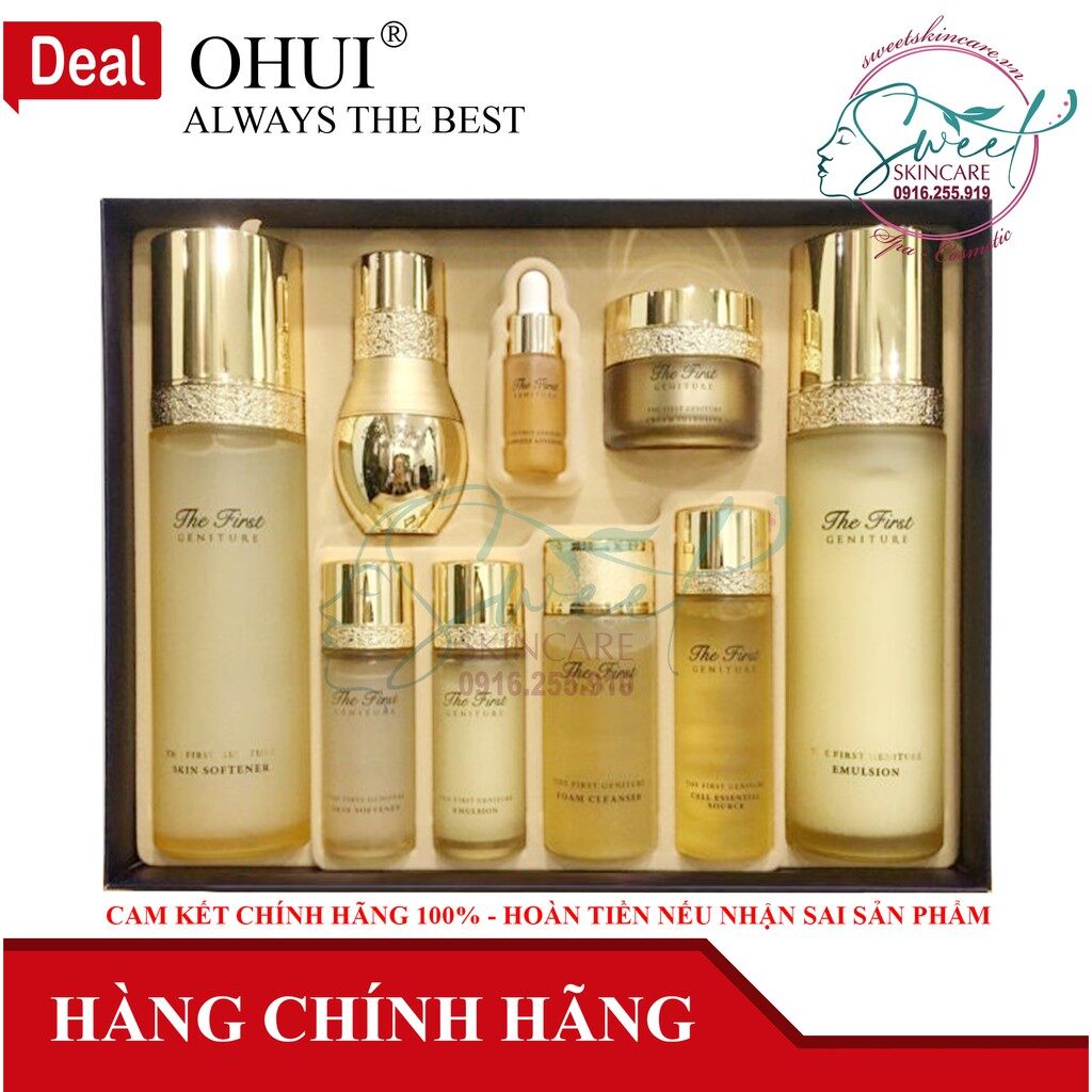 Bộ dưỡng ohui the first geniture tái sinh da special set limited - o hui chống lão hóa nâng cơ da