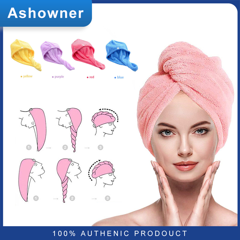 Khăn lau tóc khô nhanh siêu thấm hút khăn lau khô tóc sau khi tắm bằng sợi nhỏ khăn lau tóc khô nhanh cho nữ