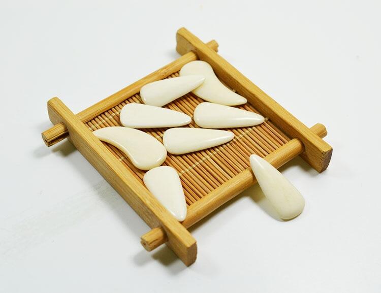 Tự Nhiên Xương Bò móng tay giả Cho Guzheng Zither Guqin bảo vệ ngón tay S