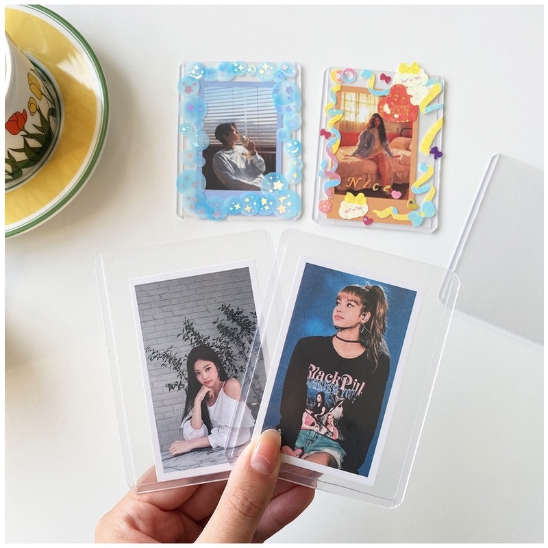 35PT Đồ Bảo Vệ Thẻ Toploader Đồ Bảo Vệ Bên Trong Hình Ảnh Thần Tượng KPOP Đồ Đựng Thẻ Trò Chơi Yugioh Pokemon Digimon