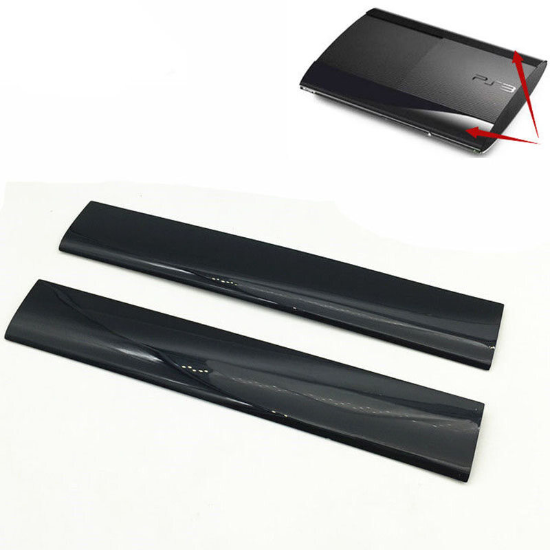 Đen Trái phải faceplate Shell Bìa Surface bìa cho PS3 SLim 4000 giao diện điều khiển