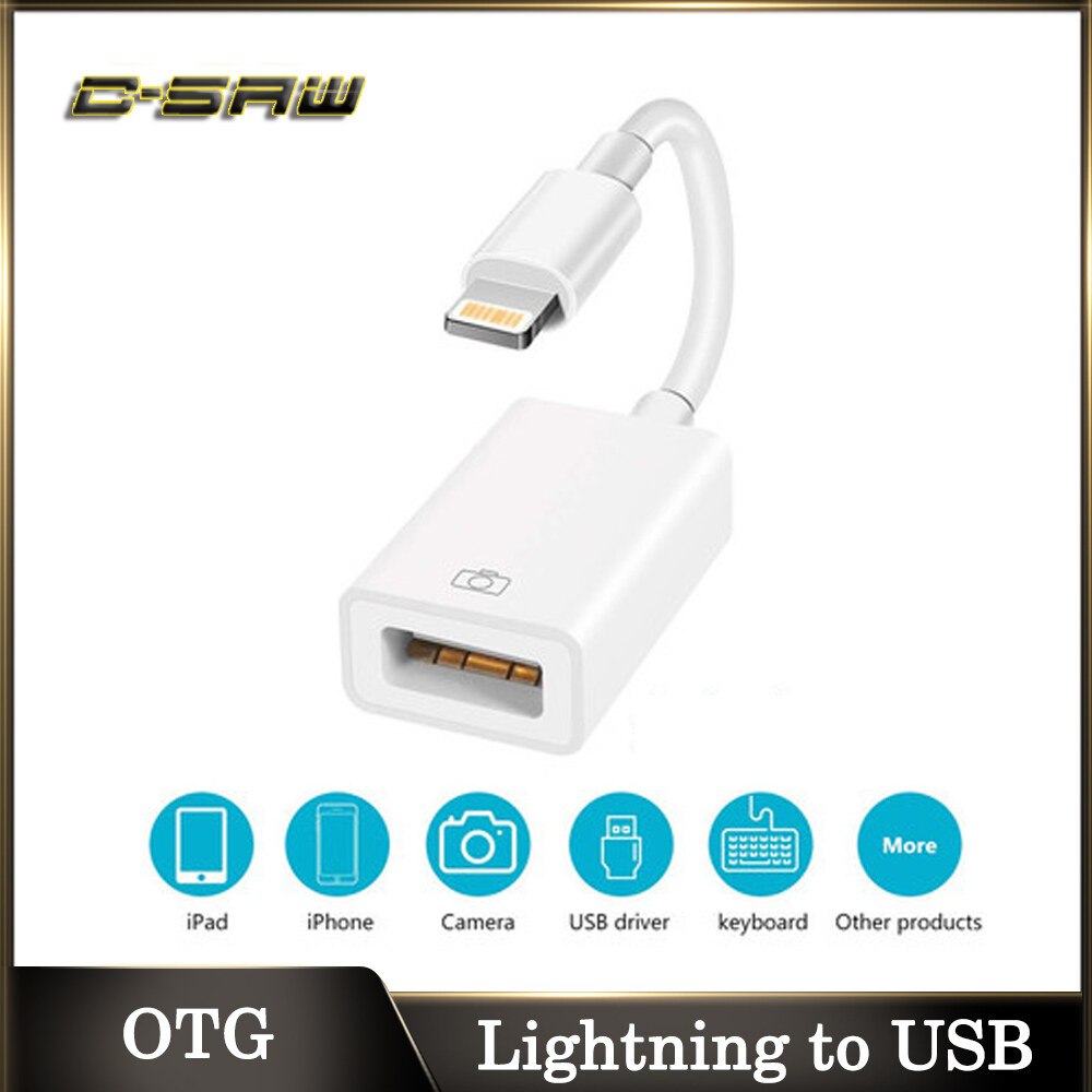 C-SAW USB OTG Để Bộ Chuyển Đổi Camera Cho Cáp Lightning Tai Nghe MIDI Đàn Piano Điện Thiết Bị Chuyển Đổi Bàn Phím Cho iPhone iPad 12 11 Pro XS MAX XR X 7 8 Cộng Với 6 6S IOS 13