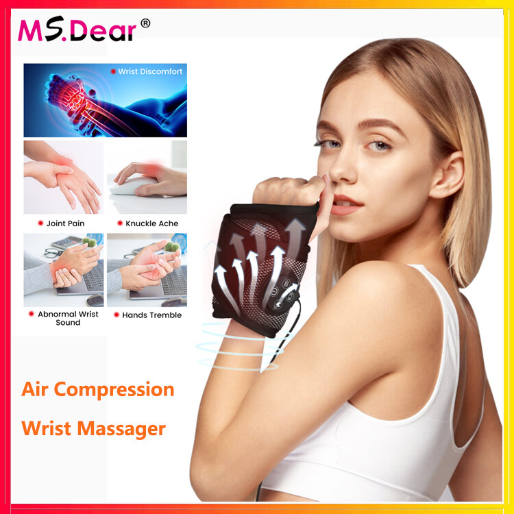 Máy mát xa nẹp cổ tay thông minh máy mát xa không khí nén tay, máy mát xa cổ tay nén nóng, cho viêm bao gân pain relief