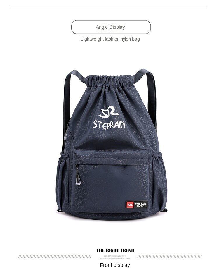 Large Capacity waterproof men's and women's travel backpack storage gym bag training sports bag drawstring basketball bag