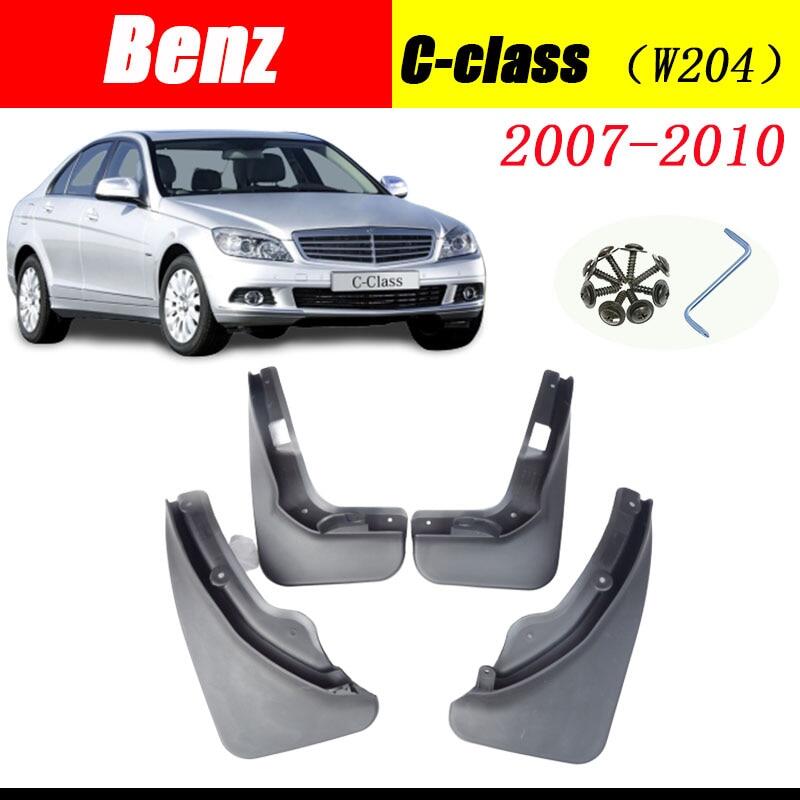 Tấm chắn bùn cho mercedes benz c class c-class w204 2007 ~ 2010 phụ kiện chắn bùn tấm chắn bùn tấm chắn bùn benz c180 c200 c300
